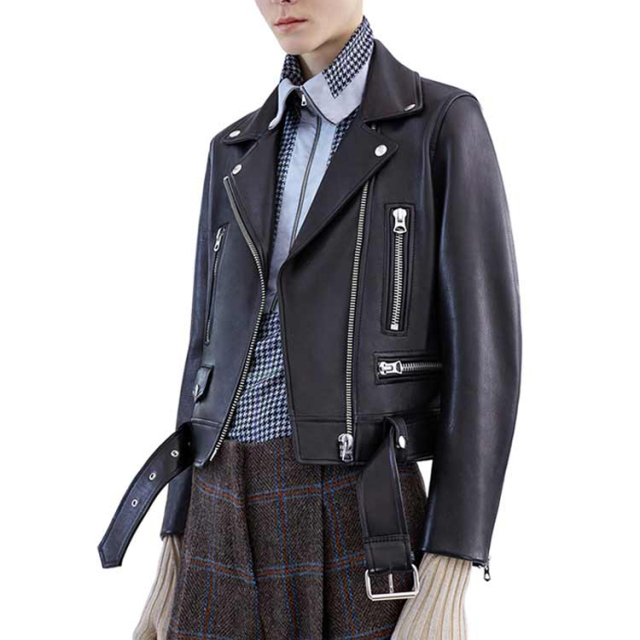 Women Black Faux Leather Jackets