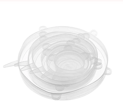 6 Pcs/Set Food Silicone Cover Cap