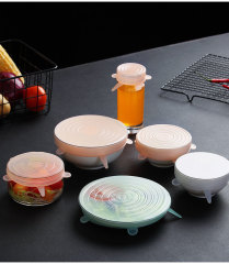 6 Pcs/Set Food Silicone Cover Cap