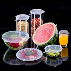 6 Pcs/Set Food Silicone Cover Cap