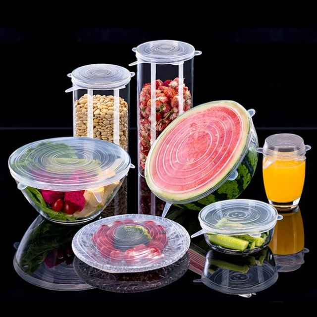 6 Pcs/Set Food Silicone Cover Cap