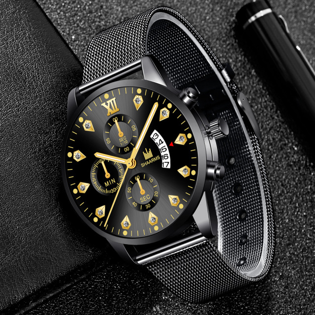 Roman diamond watch 377