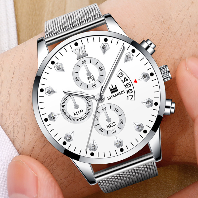 Roman diamond watch 377