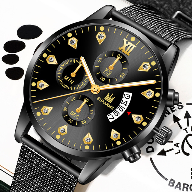 Roman diamond watch 377