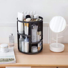 360 degree rotating makeup rack
