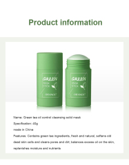 Green Tea Mask Stick Oil Control Moisturizing Cleaning Solid Mask
