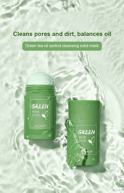 Green Tea Mask Stick Oil Control Moisturizing Cleaning Solid Mask