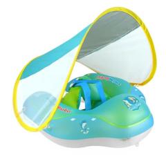 Swimbobo Baby Swimming Float with Canopy Baby Swimming Ring Lying Down Ring Children's Swimming Ring Ring Sun Protection Shade