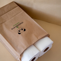 Kraft paper packaging virgin pulp toilet tissue paper