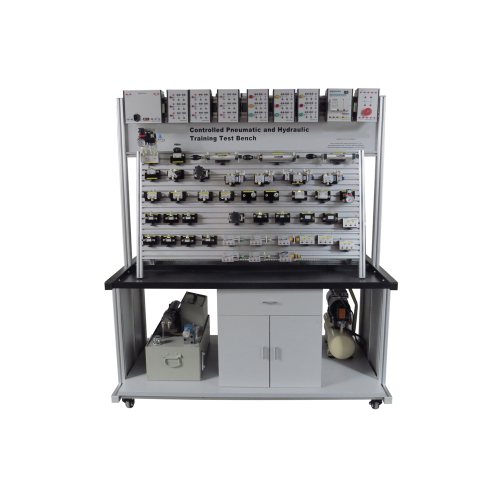 ハイブリッド電気油圧および電気空気圧機器教訓機器メカトロニクストレーナー