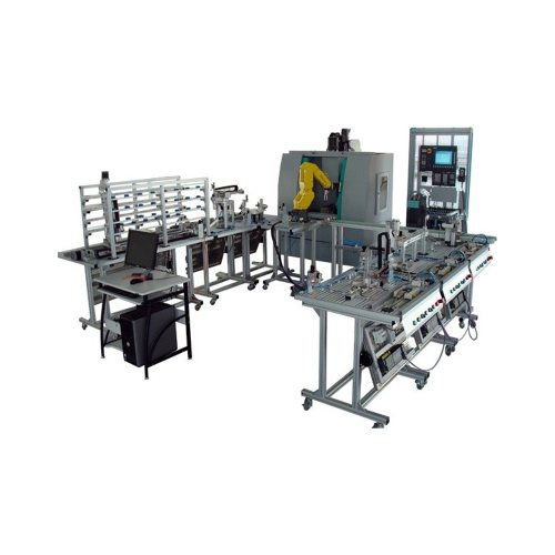 Flexible Manufacture System With CNC Vocational Training Equipment Mechatronics Trainer