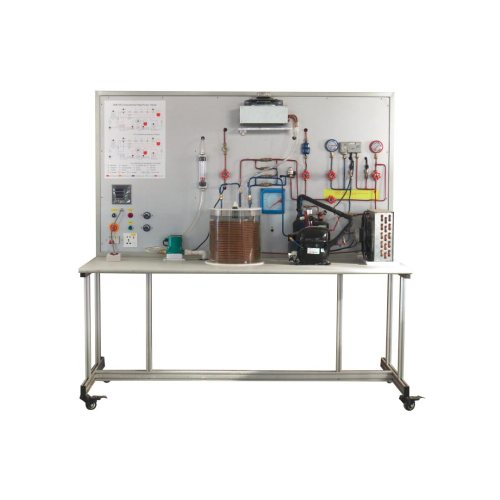 Équipement éducatif de climatiseur de banc de démonstration de cycle de réfrigération formateur