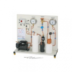 Circuito de refrigeração de compressão simples Equipamento de laboratório de equipamentos de treinamento de ar condicionado