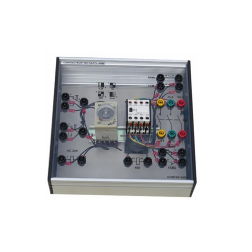 Tetra Polar Contactor Vocational Training Equipment Electrical Laboratory Equipment Electrical Engineering Lab Equipment 