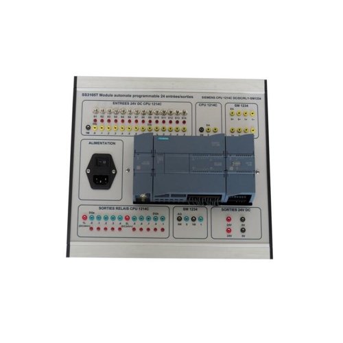 El PLC compacto 24 salidas de las entradas del equipo educativo eléctrico y de la electrónica del equipo didáctico del equipo de laboratorio