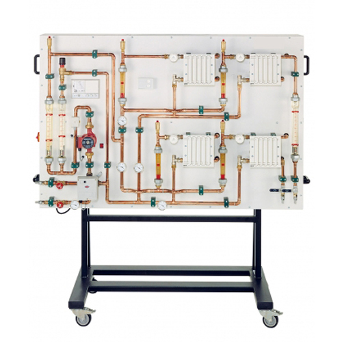Domestic heating circuit training panel Teaching Equipment Educational Equipment Heat Transfer Lab Equipment