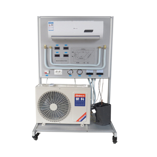 Sistema de treinamento de condicionador de ar de resfriamento / aquecimento de divisão única. Instrutor de refrigeração de equipamentos didáticos.