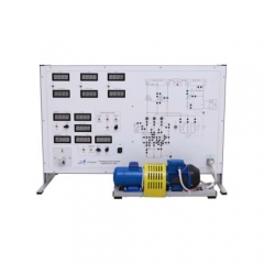 Stand para trabajos de laboratorio "El estudio del motor asíncrono (con rotor de jaula, rotor bobinado)" Equipos de formación en ingeniería eléctrica Equipos didácticos