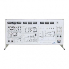 Stand para trabajos de laboratorio en ingeniería eléctrica (corriente continua y alterna) Equipos de formación eléctrica Equipos de formación profesional