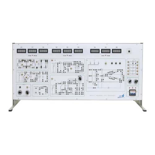 Stand para trabajos de laboratorio en ingeniería eléctrica (corriente continua y alterna) Equipos de formación eléctrica Equipos de formación profesional