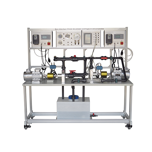 Banc didactique pour l&#39;étude des pompes centrifuges en série et en parallèle Mécanique des fluides Équipement de laboratoire Équipement éducatif