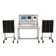 Entrenador Fotovoltaico en Red (Versión Computarizada) Equipo de Entrenamiento en Renovables Equipo Didáctico Equipo de Enseñanza