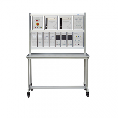 Controle de acesso por crachá + código, Equipamento didático para ensino de automação predial, Equipamento para treinamento profissional.