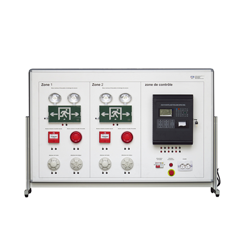 Matériel pédagogique pour la formation aux systèmes d&#39;alarme incendie, formateur en automatisation des bâtiments, matériel didactique, matériel de formation professionnelle