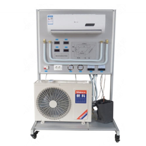 Bancada de formação para ar condicionado individual de 24.000 BTU, equipamento educativo para laboratório escolar, equipamento de ensino, formação em refrigeração.