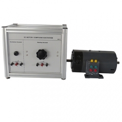 Equipamento de laboratório educativo para excitação composta por motores CC, equipamento demonstrativo, laboratório de instalações elétricas.