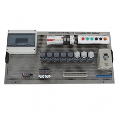 Ferramentas e equipamentos de formação profissional para eletricistas (incluindo motores); equipamentos de formação industrial; treino de habilidades elétricas.