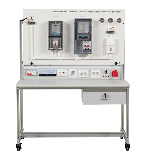 Bancada Educativa e de Laboratório "Instalação de Dispositivos de Medição de Energia Elétrica" ​​​​– Equipamento Educativo para Escolas – Pacote Instrucional