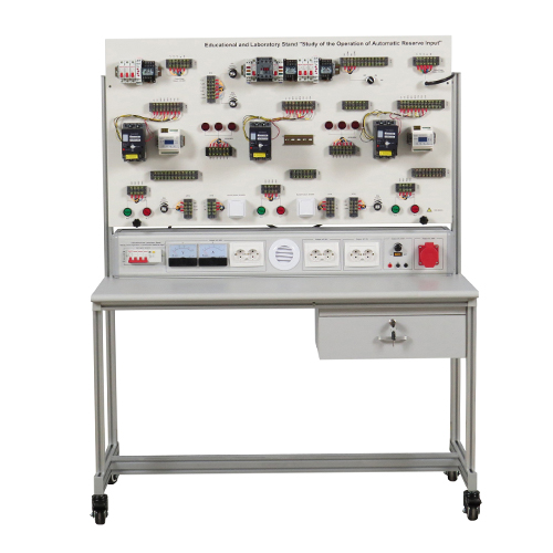 Educational and Laboratory Stand "Study of the Operation of Automatic Reserve Input" Didactic Equipment Teaching Model Electrical Workbench