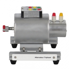 Alternador trifásico, equipamento de laboratório educativo, equipamento demonstrativo, instalação elétrica.