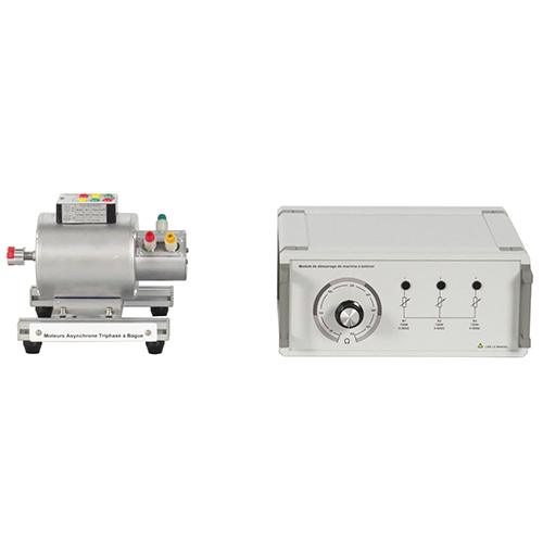 Ferramentas e equipamentos de formação profissional para motores assíncronos trifásicos de anéis de escovas; equipamentos de formação industrial; formação em habilidades elétricas.