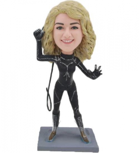 Personalized Catwoman Bobble