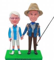 Bobbleheads for Fishing/Fisher Couple