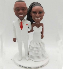 Custom African American Wedding Cake Toppers