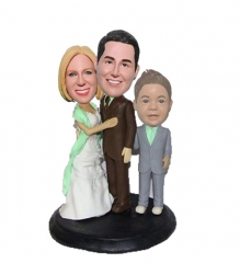 Custom Bobbleheads Wedding with Kids