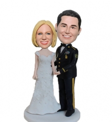 Custom Air Force Wedding Cake Toppers