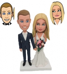 Custom Bobbleheads Bride and Groom Bitmoji/emoji/cartoon pictures