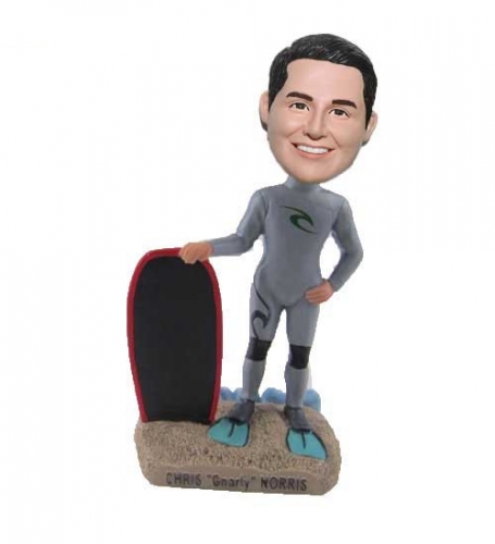 Custom Bobblehead Surfing