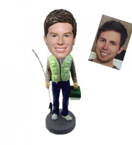 Custom Bobblehead doll Fishing