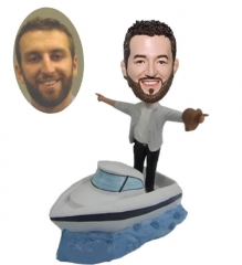 Bobblehead Personalized Standing on Boat