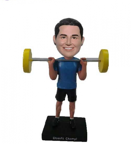 Bobblehead Weightlifter