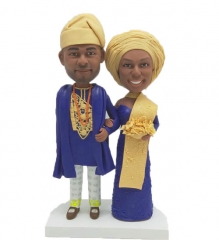 Custom Nigerian Bobbleheads Wedding