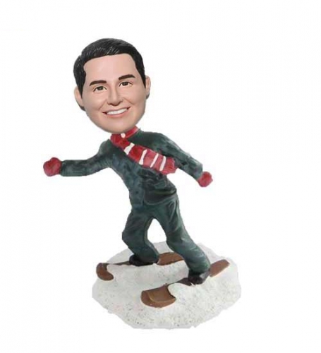 Custom Skiing Bobble Head Doll from Photo