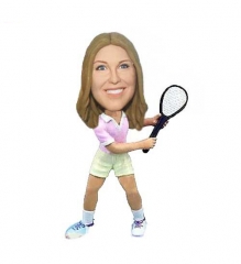 Personalized Bobbleheads Tennis Gir