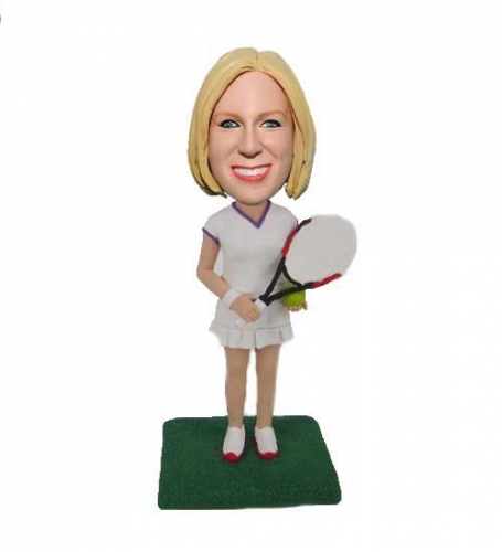 Female Tennis Bobblehead Doll