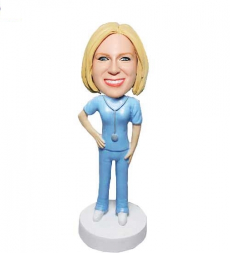 Custom Bobblehead in Scrubs